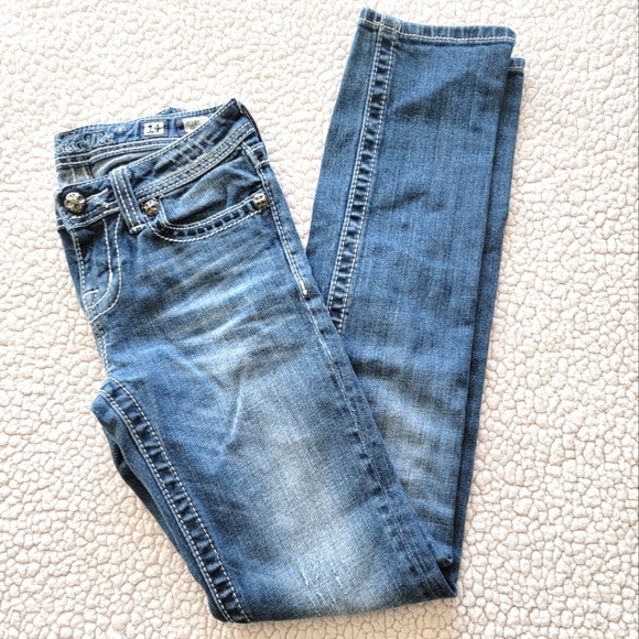 ***Miss Me Girls Blue Skinny Jeans sz. 14 - Picture 3 of 14